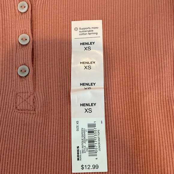 SO Ribbed Henley Tank Top - Picture 2 of 5